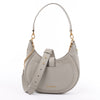 BVLGARI Serpenti Leather Shoulder Bag in Gray Secondhand
