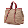 Prada Canvas Canapa Logo Bow Satchel Secondhand