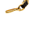 Chanel Leather Woven Gold Plated CC Medallion Chain Belt Secondhand