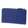 Chanel CC Chevron Calfskin Zip Wallet Secondhand