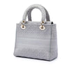 Dior Medium Embroidered Canvas Cannage Lady D Lite Secondhand