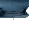Chanel Old Medium Pleated Denim Boy Flap Secondhand