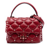 Valentino Medium Lambskin Candystud Top Handle Satchel Secondhand
