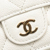 Secondhand Chanel CC Quilted Caviar Trifold Flap Wallet