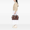 Prada Bicolor Saffiano Top Handle Handbag Secondhand