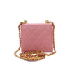 Chanel Mini CC Quilted Caviar Top Handle Clutch with Chain Secondhand