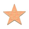 Chanel CC Gold Plated Enamel Star Brooch Secondhand