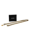 Secondhand Chanel Gold Plated CC Leather Woven Chain Belt