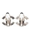 Chanel CC Brass Faux Pearl Clip On Earrings Secondhand