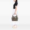 Burberry Medium Smoke Check Coated Canvas Walden Belted Hobo Secondhand