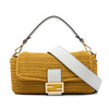 Fendi Crochet Raffia Baguette Satchel Secondhand