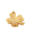 Chanel CC Gold Plated Resin Four Leaf Clover Brooch Secondhand