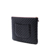 Chanel Medium CC Chevron Lambskin O Case Clutch Secondhand
