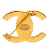 Secondhand Chanel CC Gold Plated Turn Lock Brooch