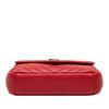 Saint Laurent Medium Quilted Chevron Sheepskin College Satchel Secondhand
