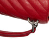 Saint Laurent Medium Quilted Chevron Sheepskin College Satchel Secondhand