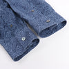 CC Collection Corneliani Dark Blue Patterned Shirt, Size 40 IT Secondhand