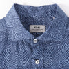 CC Collection Corneliani Dark Blue Patterned Shirt, Size 40 IT Secondhand