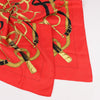Hermès Carré 90 " Eperon d'or" Silk handkerchief in Red Secondhand