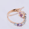 Secondhand Collection Privée Diamond Ring in Multicolor K18PG 5.3g 129 S008 D026