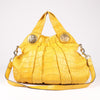 Gucci Exotic leathers - Alligator Hysteria Top 2way Handbag in Yellow Secondhand