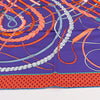 Hermès Carré 90 Fouets et Badines" 100% Silk Scarf in Purple Secondhand