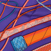 Hermès Carré 90 Fouets et Badines" 100% Silk Scarf in Purple Secondhand