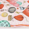 Louis Vuitton "up AND away" M77661 100% Silk Scarf in Pink GM1213 Secondhand
