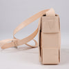 Bottega Veneta Maxi Intrecciato Cassette Leather Shoulder Bag in Powder Beige Secondhand