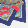 Hermès Carré 90 "LA PRESENTATION" 100% Silk Scarf in Navy Blue Secondhand