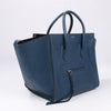 CELINE Luggage Phantom Medium Grained Leather Handbag in Navy Blue (Marketplaces) Secondhand