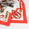 Hermès Carré 90 "ATTELAGE EN ARBALETE" Silk handkerchief in Red Secondhand
