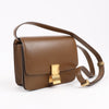 Celine Classic Box Small Leather Shoulder Bag in Brown Secondhand