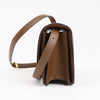 Celine Classic Box Small Leather Shoulder Bag in Brown Secondhand