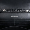 Balenciaga Hourglass Mock Croc Shoulder bag in Black Secondhand