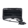 Balenciaga Hourglass Mock Croc Shoulder bag in Black Secondhand