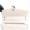 BVLGARI Serpenti Leather Chain Shoulder Bag in White Secondhand