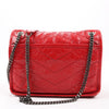 Saint Laurent Paris Niki Baby Leather Chain Shoulder Bag Red 533037 Secondhand
