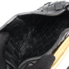 Bottega Veneta Intrecciato Sardines Leather Shoulder Bag in Black Secondhand