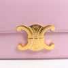 Celine Triomphe Smooth Leather Small Shoulder Bag in Pink Secondhand