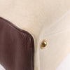 HERMES Victoria 43 Taurillon x Toile Travel Bag in Brown x Beige Secondhand