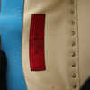 Valentino Garavani Rockstud Mini Leather 2Way Handbag in Blue Secondhand