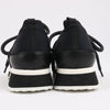 Pierre Hardy Leather x Fabric Sneakers in Black x Navy, Size 37 EU Secondhand