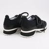 Pierre Hardy Leather x Fabric Sneakers in Black x Navy, Size 37 EU Secondhand