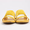 HERMES Kaia Suede Sandals in Yellow Gold, Size 36.5 EU Secondhand