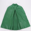 DSQUARED2 Green Leather Cape Jacket, Style S75AM0561, Size 38 Secondhand