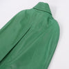 DSQUARED2 Green Leather Cape Jacket, Style S75AM0561, Size 38 Secondhand