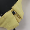 Secondhand Alessandro Vigilante Yellow Blazer with Coordinating Bra Top, Size 44/40 IT
