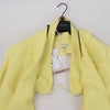 Secondhand Alessandro Vigilante Yellow Blazer with Coordinating Bra Top, Size 44/40 IT