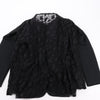 Maison Margiela Black Blazer with Lace Overlay, Size 40 Secondhand